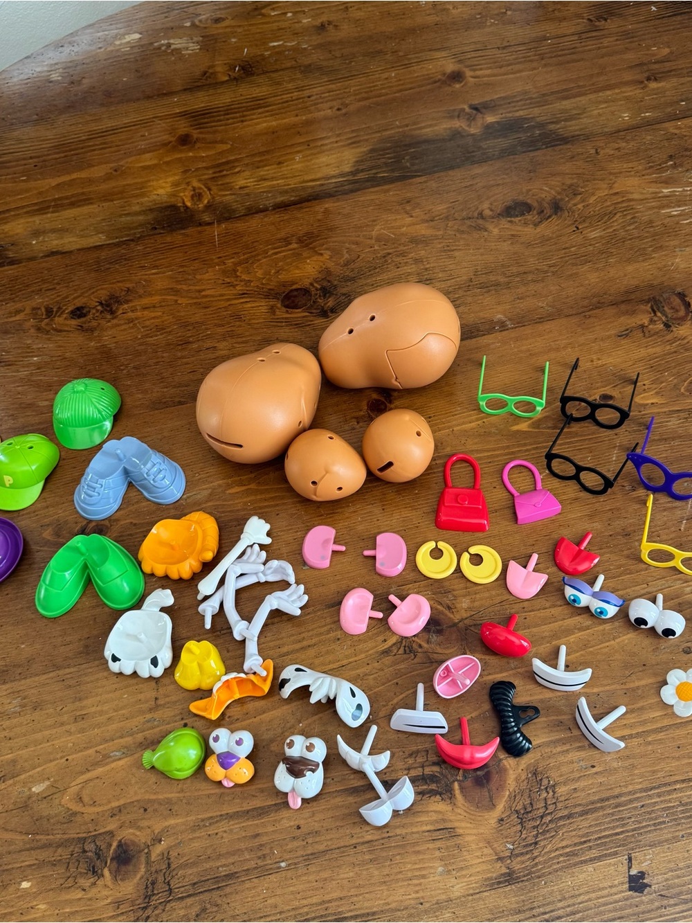 Mr. Potato Head Toy Lot Accessories Heads and Outfits
